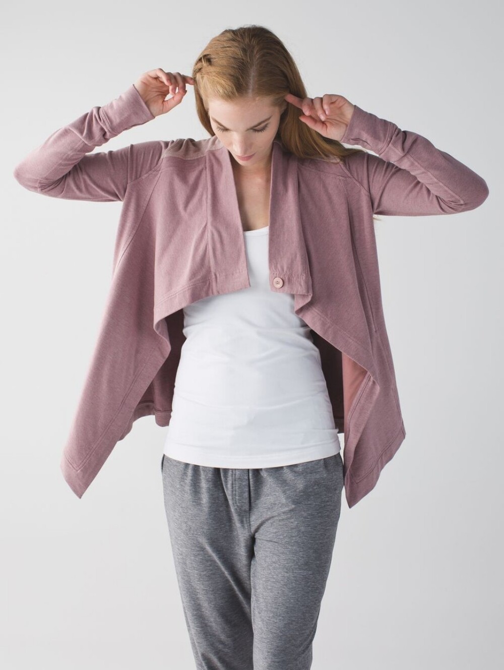 Lululemon Coast Wrap in Heathered Mod Chalky Rose